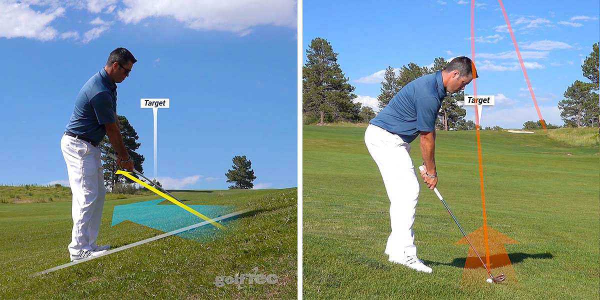 Uneven lies tips for sidehill shots - The GOLFTEC Scramble