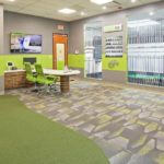 GOLFTEC Lobby, Putting Green and Club Fitting Wall