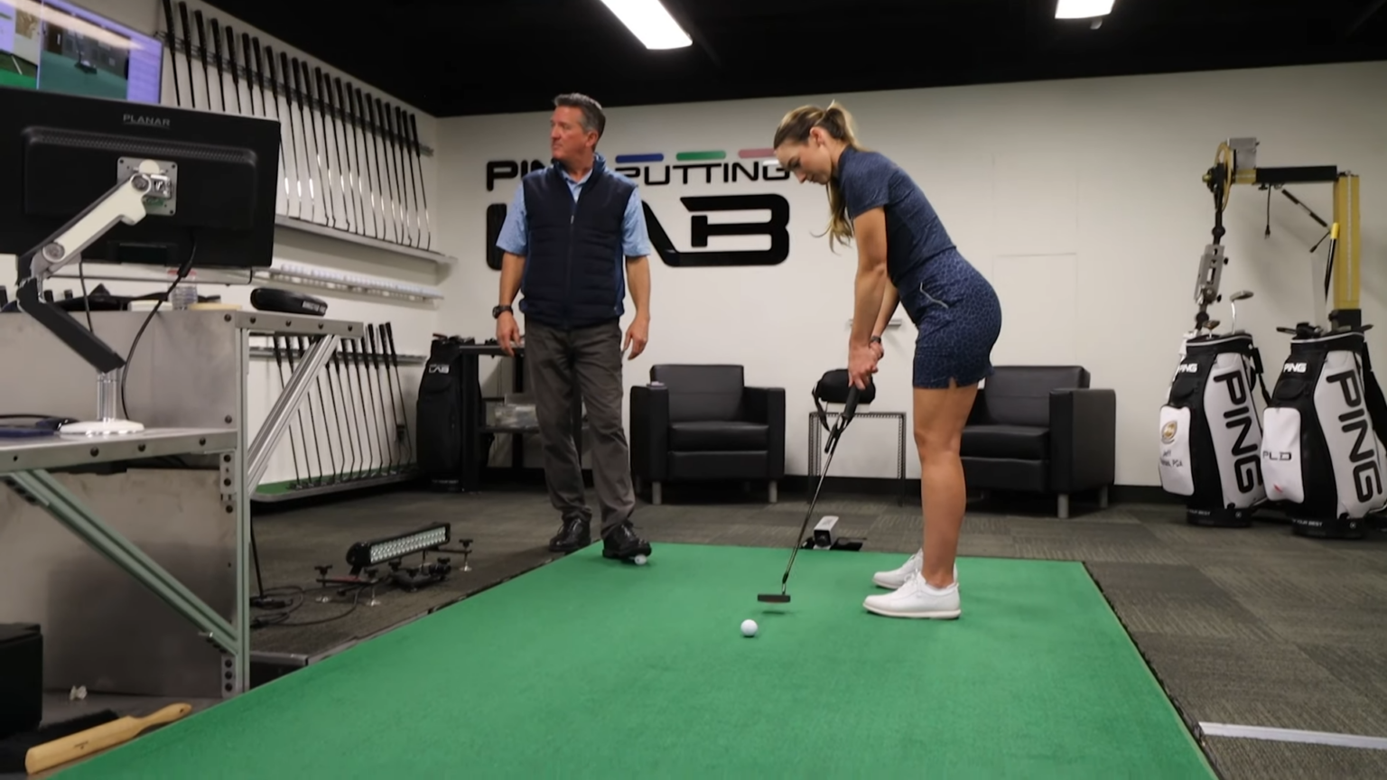 Hannah and Fredrik Visit PING Headquarters The GOLFTEC Scramble